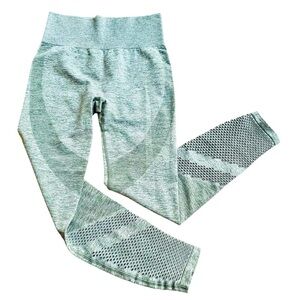 PINK Victoria’s Secret Seamless Green Heather Athletic Leggings Small